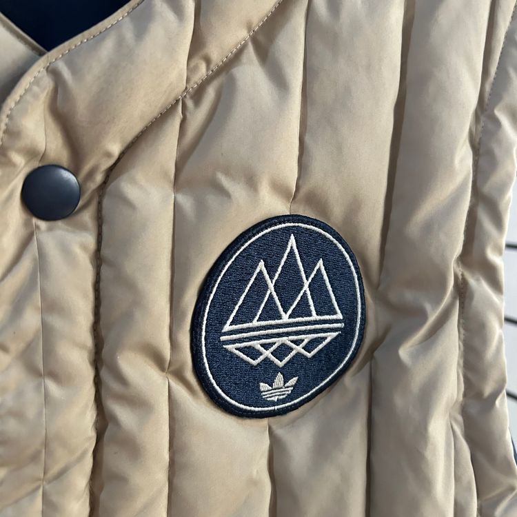 Adidas Originals x Spezial Kopelman Vest  | Hemp/Navy | Small P2P 19 image 2