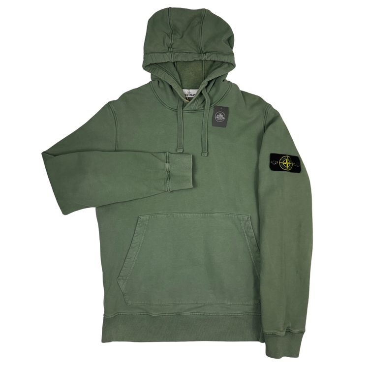 Sudadera con capucha Stone Island verde - talla L imagen 1