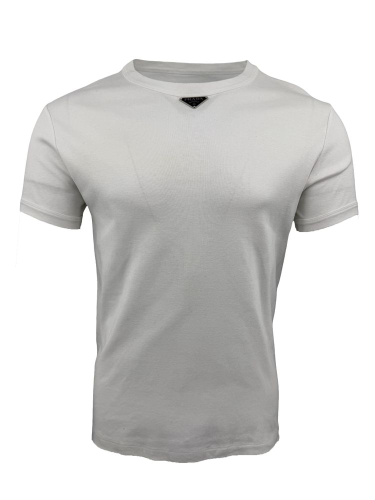 Prada Plaque T-Shirt - White (463194165)