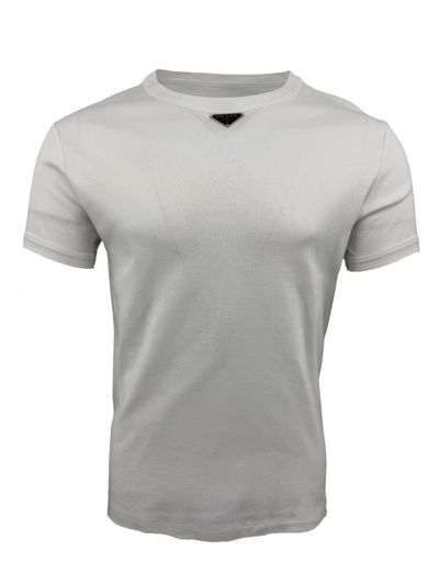 Prada Plaque T-Shirt - White (463194165)
