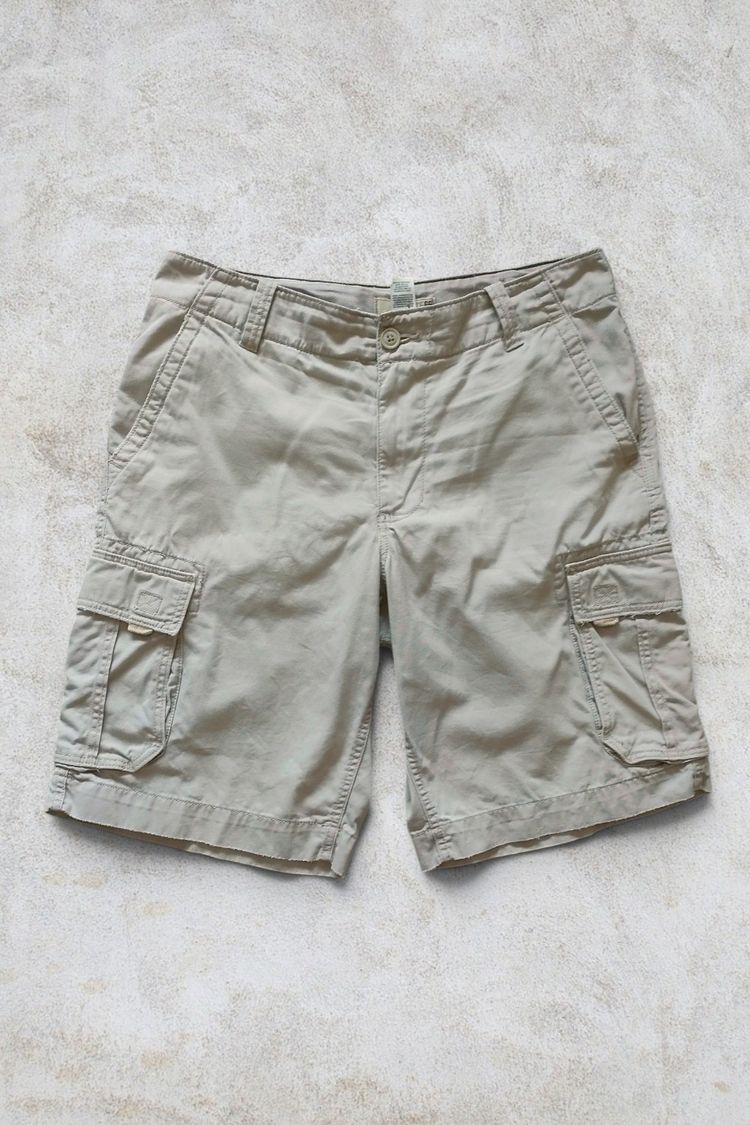 Beige Cargo Shorts