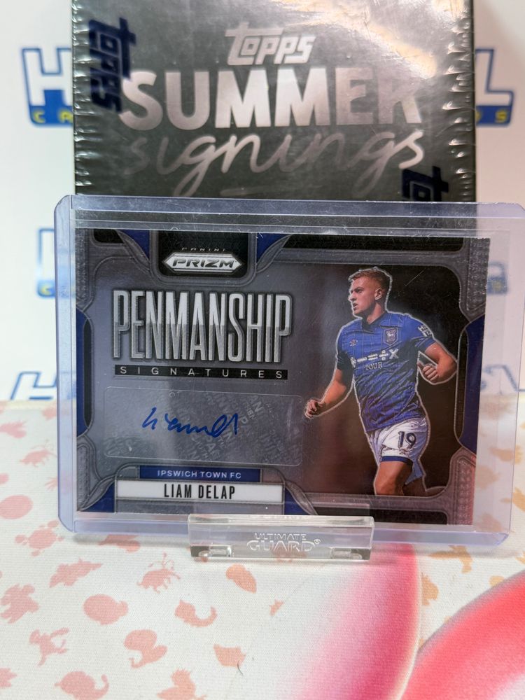 Topps Prizm Penmanship Signatures Liam Delap Card