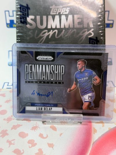 Topps Prizm Penmanship Signatures Liam Delap Card