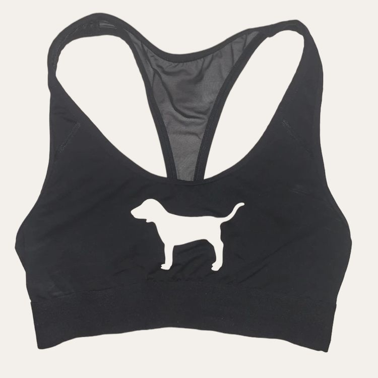 Black Victoria Pink Sports Bra 1