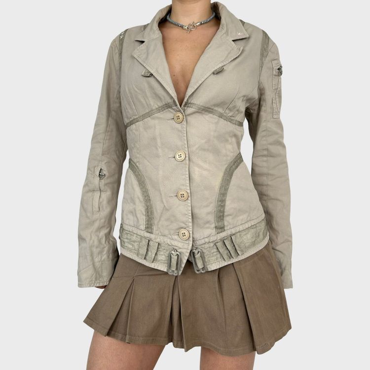 Diesel Diesel Beige Structured Button Jacket - L product image