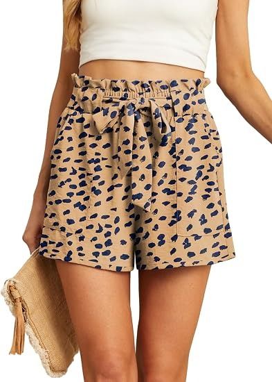 Beige Shorts With Black Spots image 4