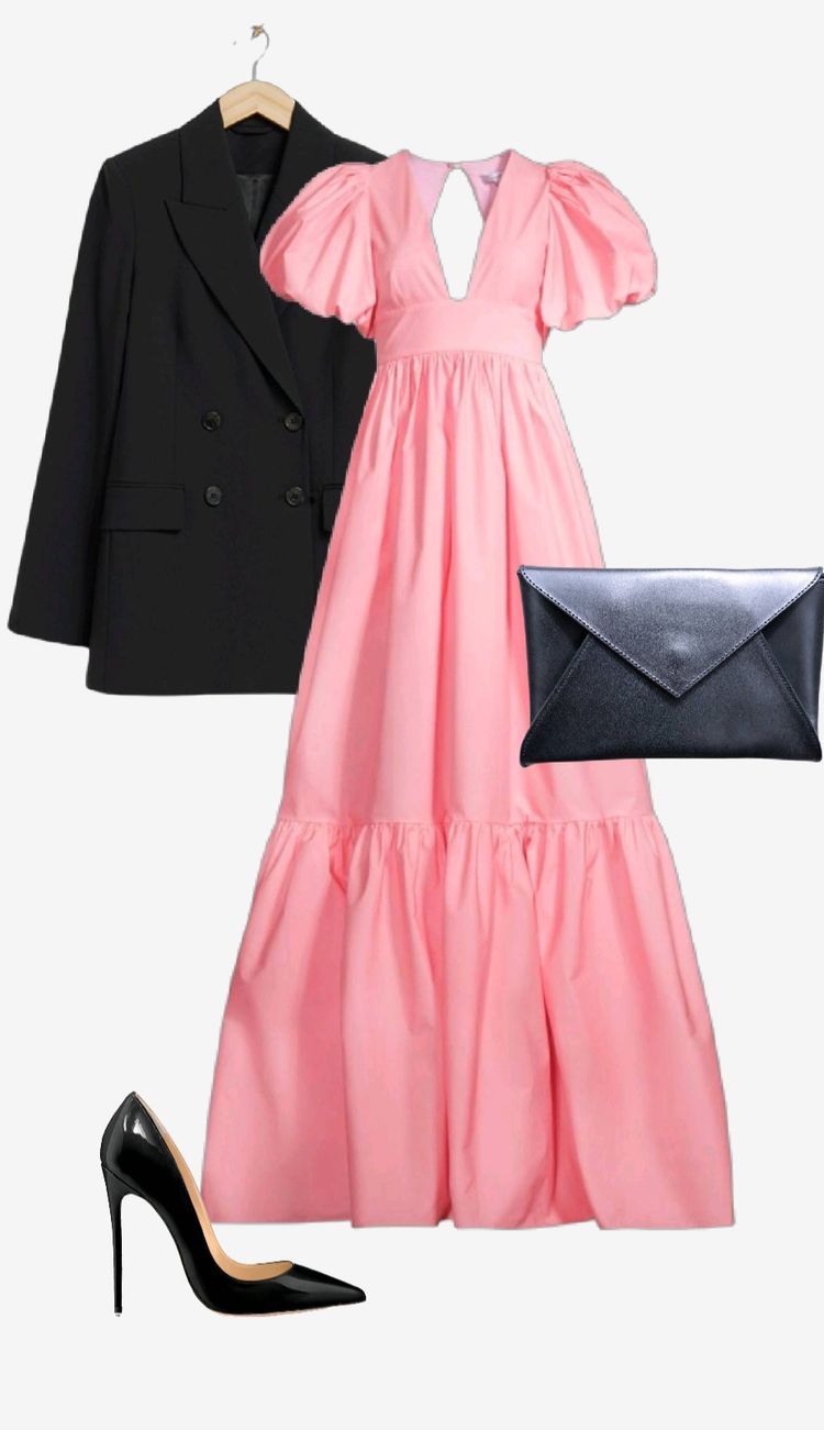 Naxi Tieered Designer Pink Dress image 10