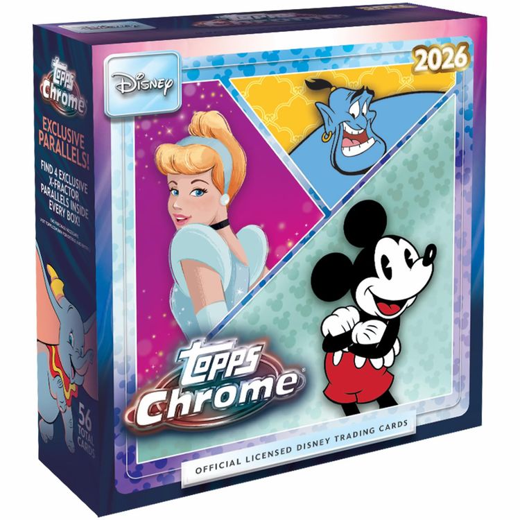 Topps chrome Disney mega box 2026 obraz 1