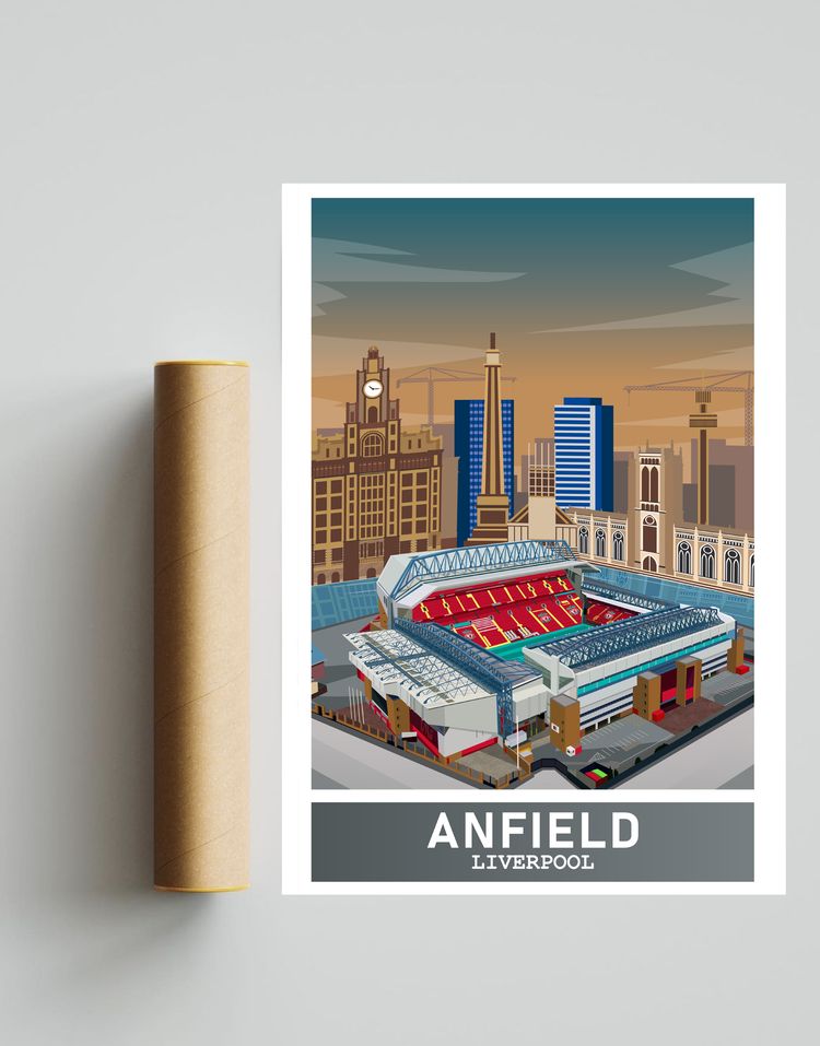 Anfield x Liverpool A3 Print image 1
