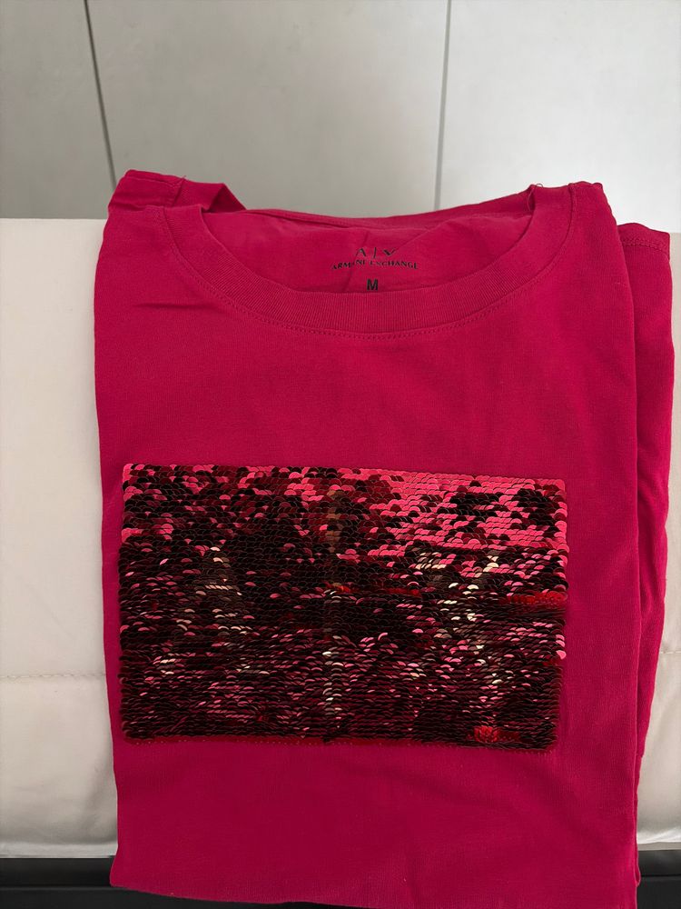 Armani Exchange Pink Shirt With Sequin Patch product image