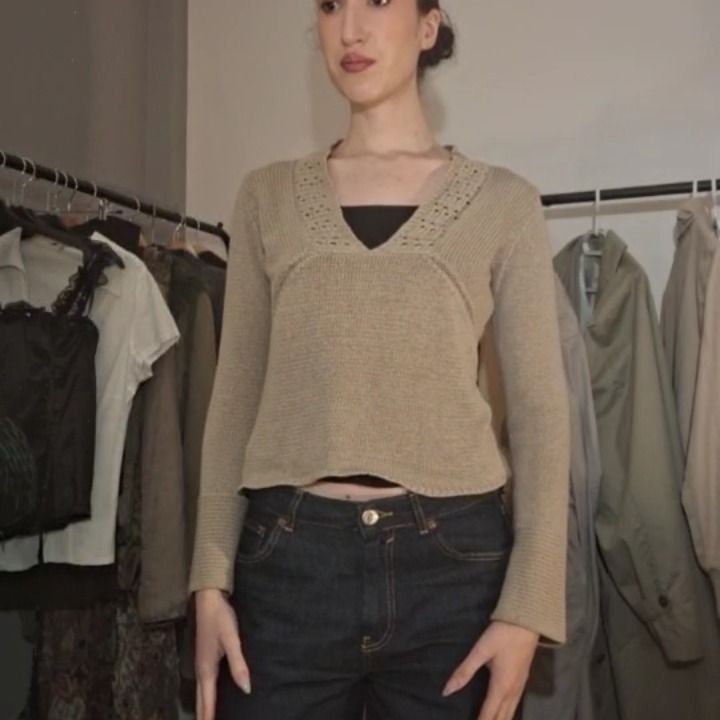 Other Vintage Light khaki knit product image