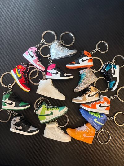 3D mini Nike AJ1 Sneaker Keychains. Choose 1 (Each sold individually)
