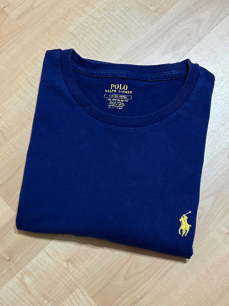 Polo Ralph Lauren Polo Ralph Lauren US OM Slim Fit T-Shirt Poo Ralph Lauren maglietta taglia S da uomo blu logo giallo  product image