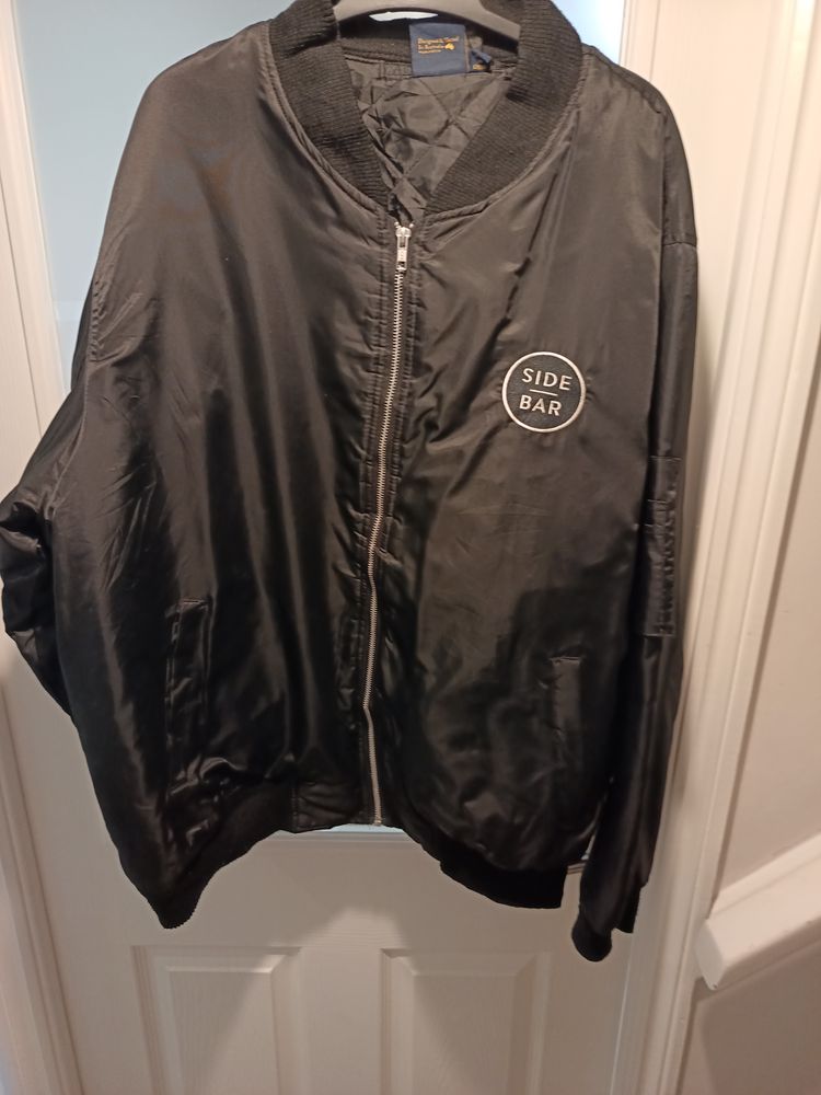 Other Black Bomber Jacket With Side Bar Logo product image