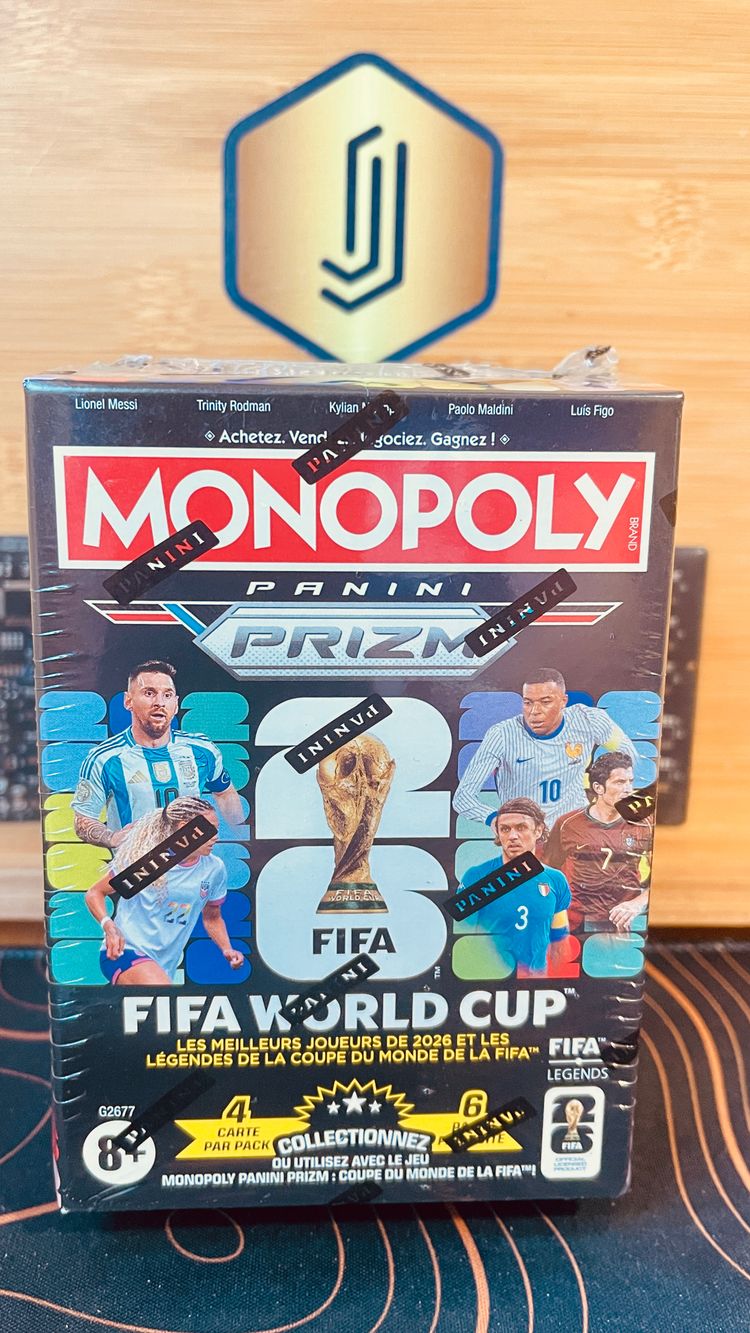 (debajo PVP) Booster - Monopoly Panini Prizm FIFA World Cup 2026