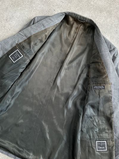 Christian Dior Monsieur 1990s Wool Check Single Breasted Blazer - 42R/XL 11