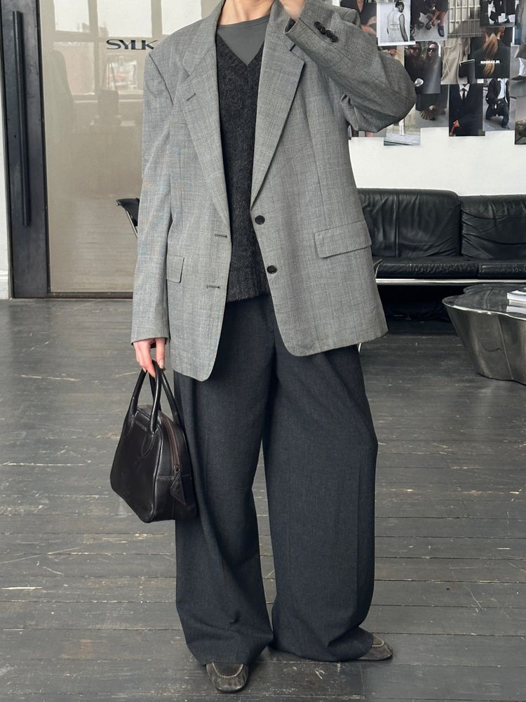 Christian Dior Monsieur 1990s Wool Check Single Breasted Blazer - 42R/XL 5