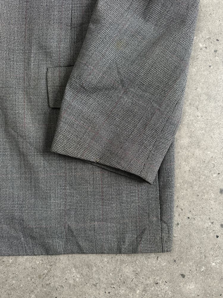 Christian Dior Monsieur 1990s Wool Check Single Breasted Blazer - 42R/XL 2