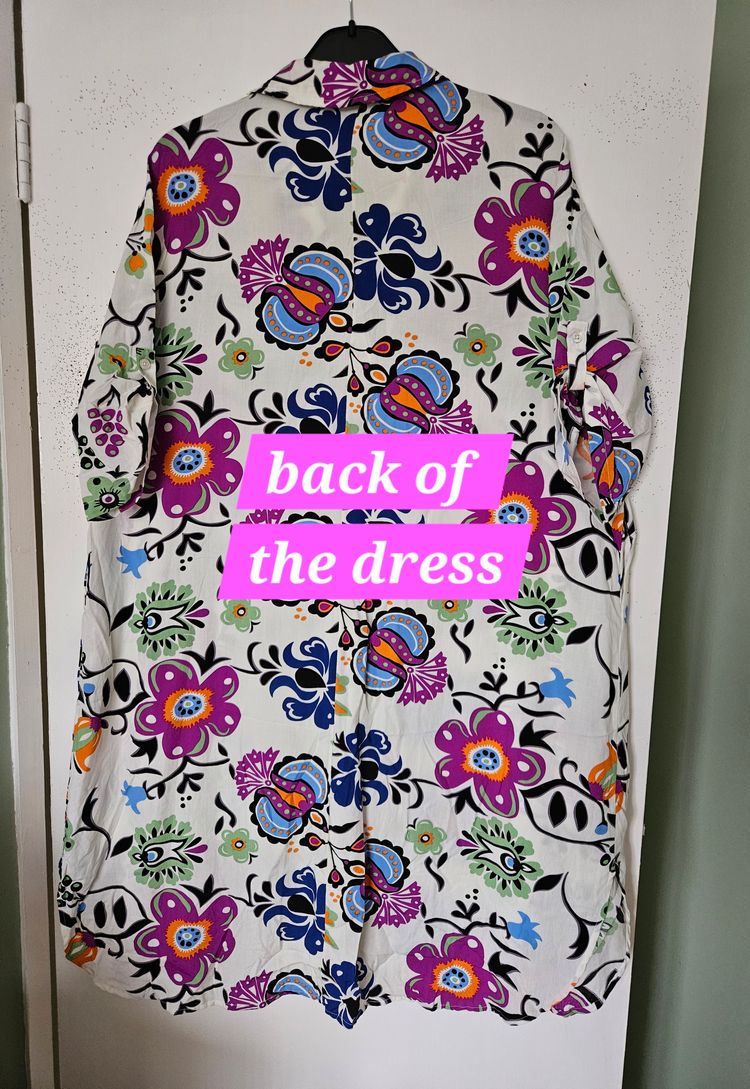 Multi Coloured Ladies Shirt Tunic Dress imagen 4