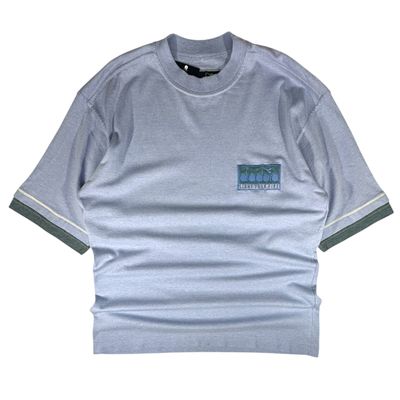 Diadora VTG Light Blue Short Sleeve T-Shirt (L)