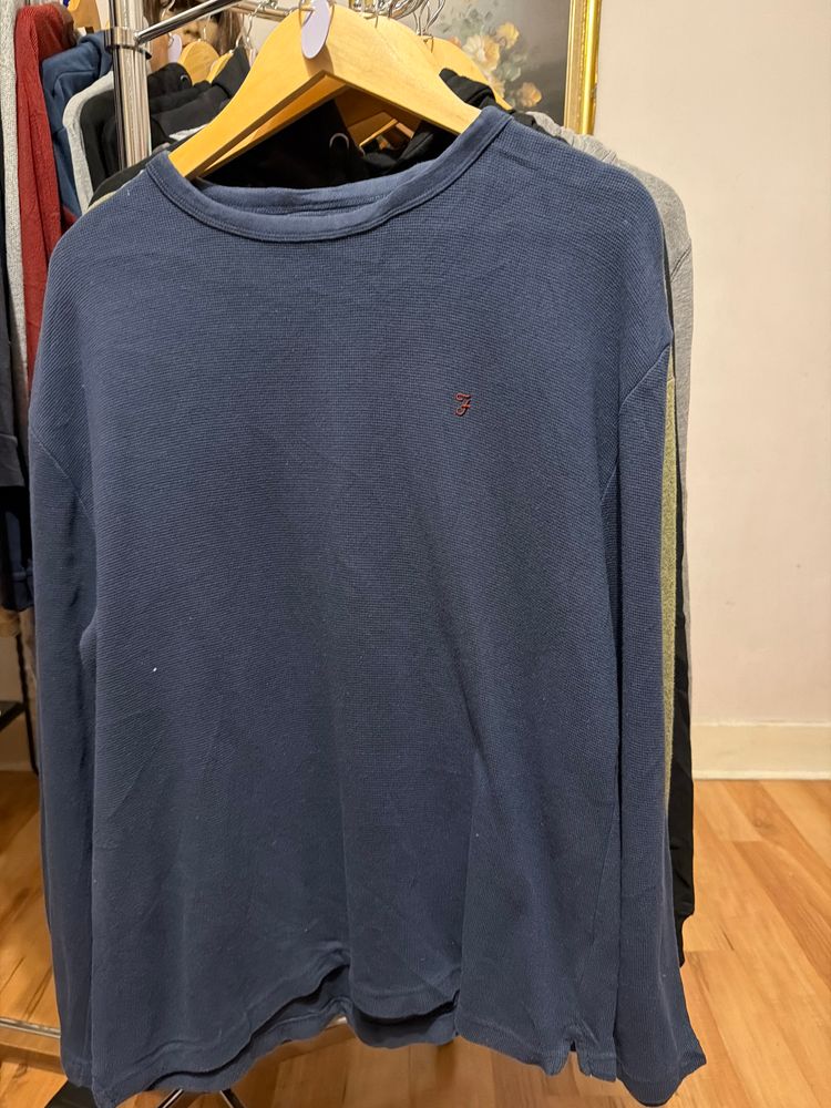 Farrah Blue Long Sleeve Shirt