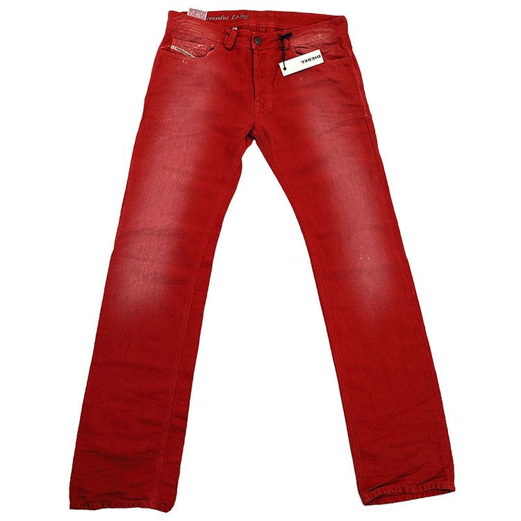 Diesel DIESEL SAFADO 0818V Mens Denim Jeans Cotton Slim Straight Fit Faded Pants NEW product image