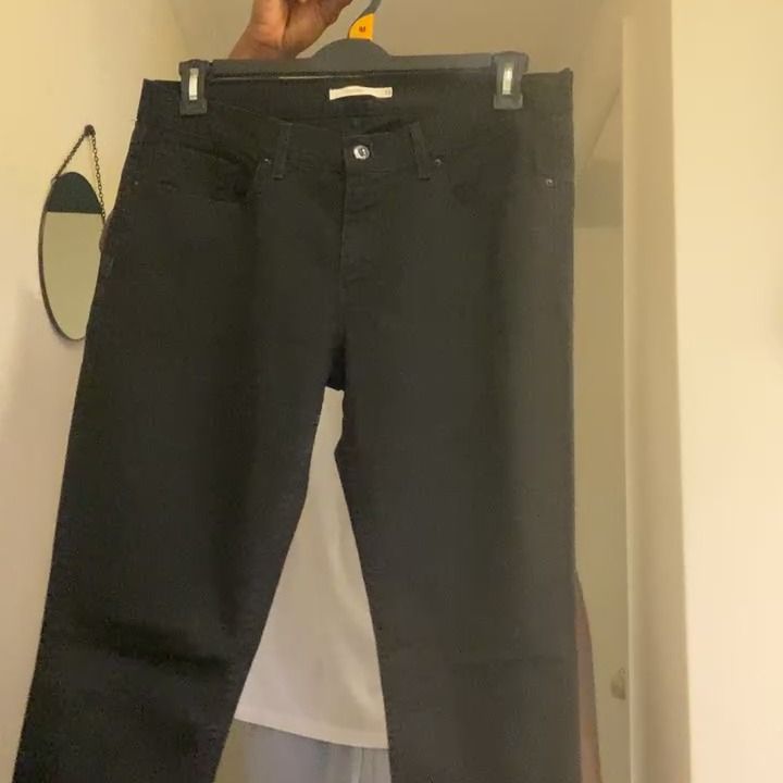 Levi's levi's 711 black skinny jeans W33 L32 product image