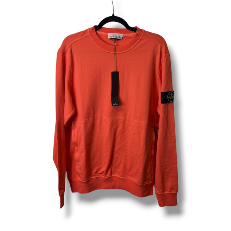 Stone Island Orange Sweatshirt - L 23"