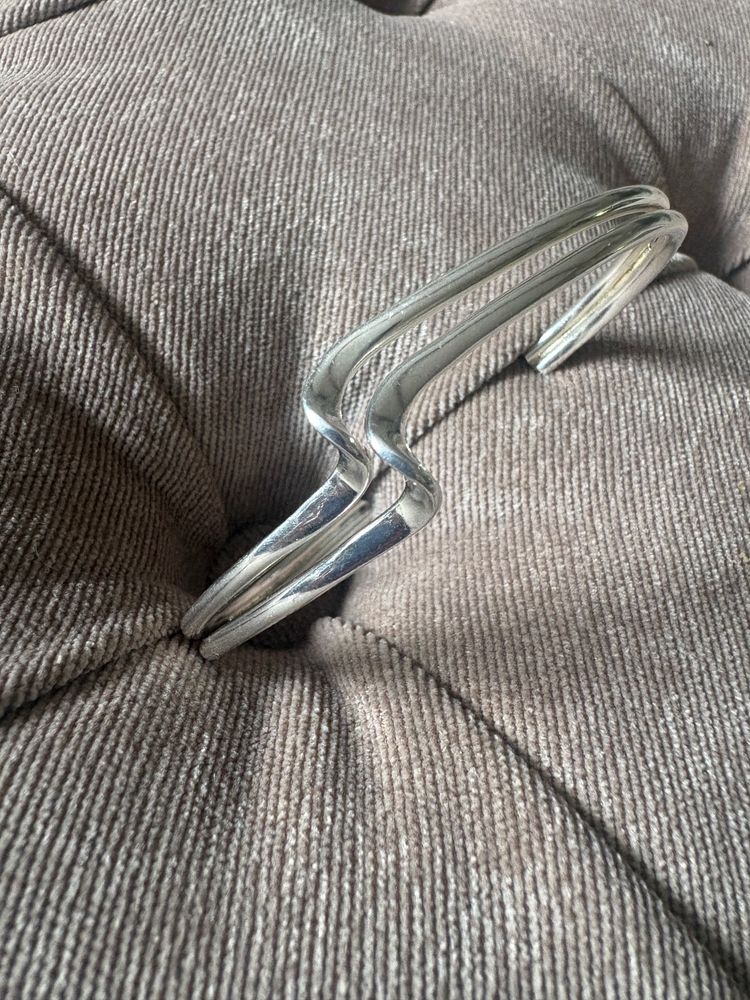 Silver-Tone Open Cuff Bracelet