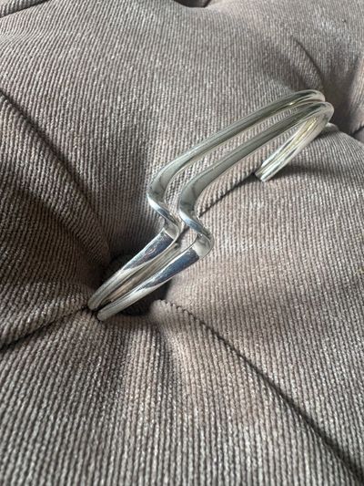 Silver-Tone Open Cuff Bracelet