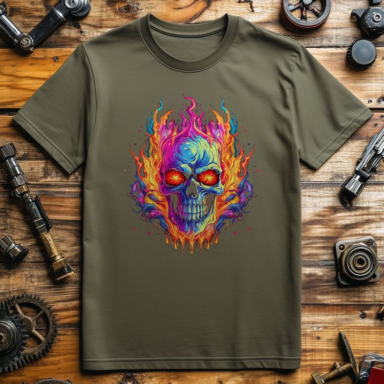 Skull Flame 4 T-Shirt - Ignite Your image 2