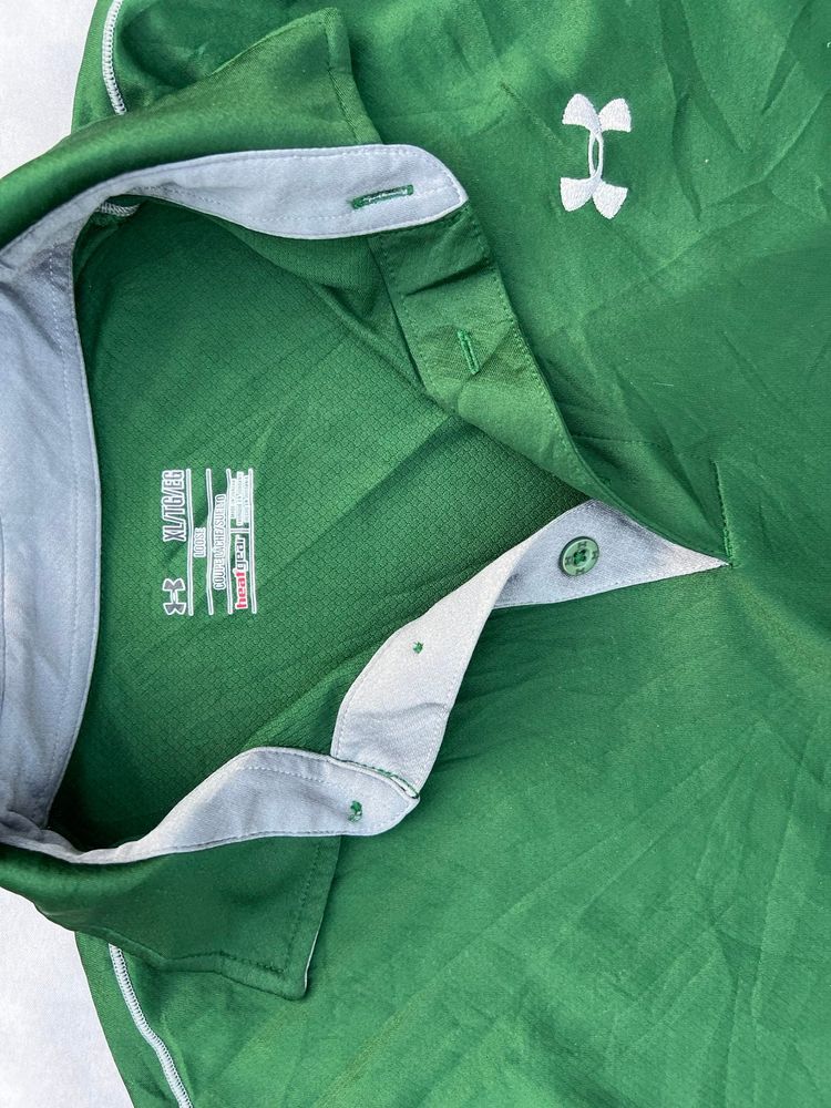 Under Armour Men's Green Polo Shirt XL obraz 2