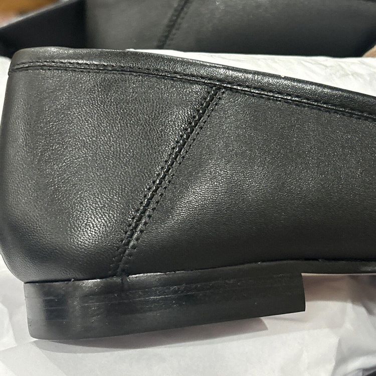 COACH Black Haley Leather Loafer UK 7.5 BNIB Rrp £195 Genuine imagen 6