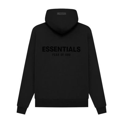Fear Of God Essentials Black Hoodie Stretch Limo
