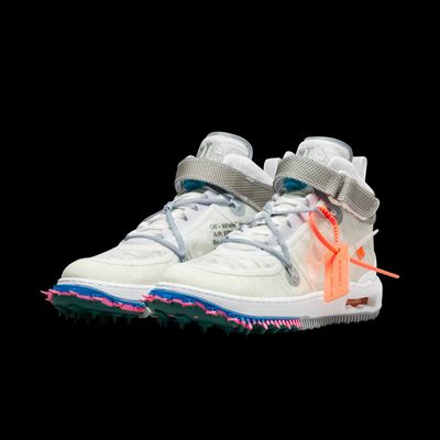 Off-White™ x Nike Air Force 1 Mid "White" Sneakers - UK 11