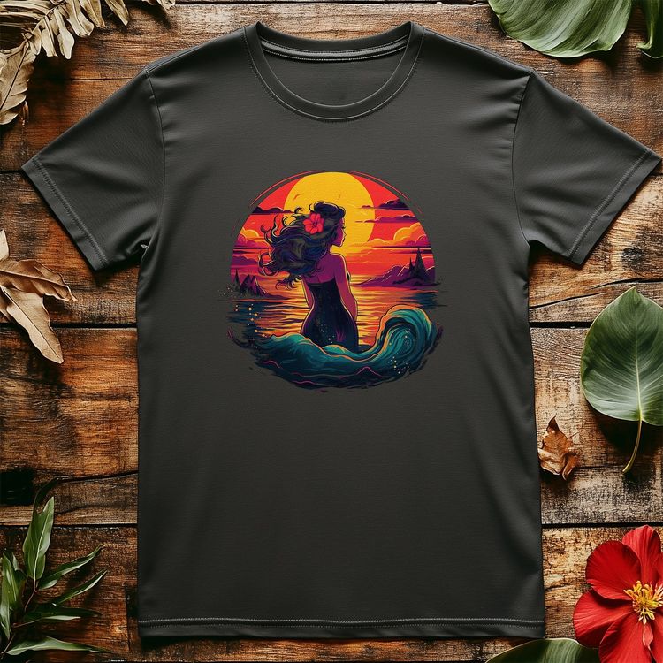 Retrowave Mermaid T-shirt image 3