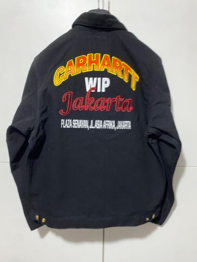 Carhartt WIP Detroit Jacket, size M, black, with patch on the front and back, new with tags.