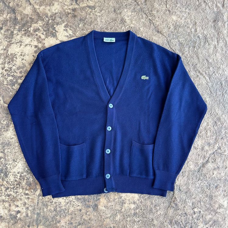 Lacoste Blue Cardigan Sweater