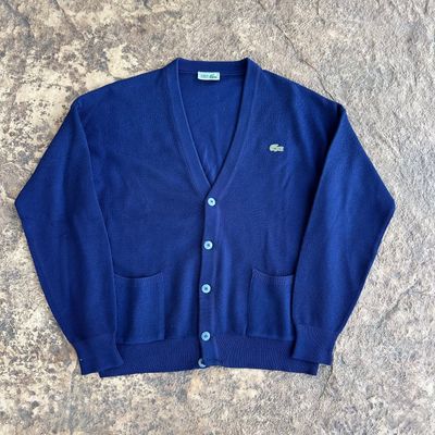 Lacoste Blue Cardigan Sweater