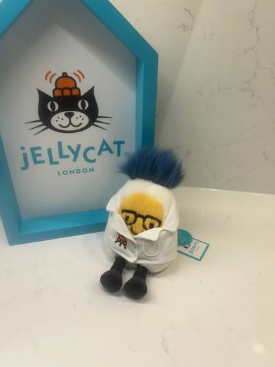 Jellycat Amuseables Boiled Egg Scientist Outfit BNWT