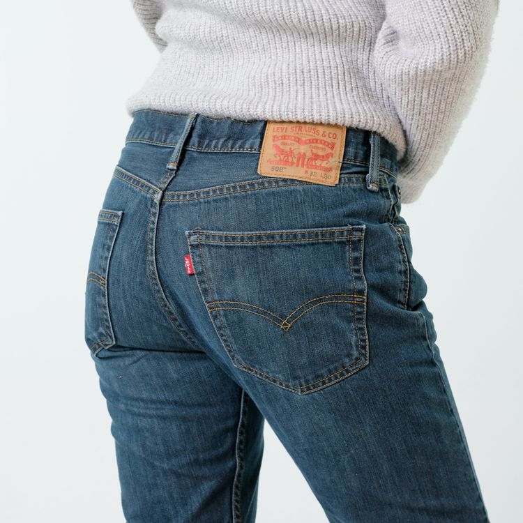 Immagine di Navy Blue y2ks Levi's 508 Denim Jeans Pants (32x30) 5