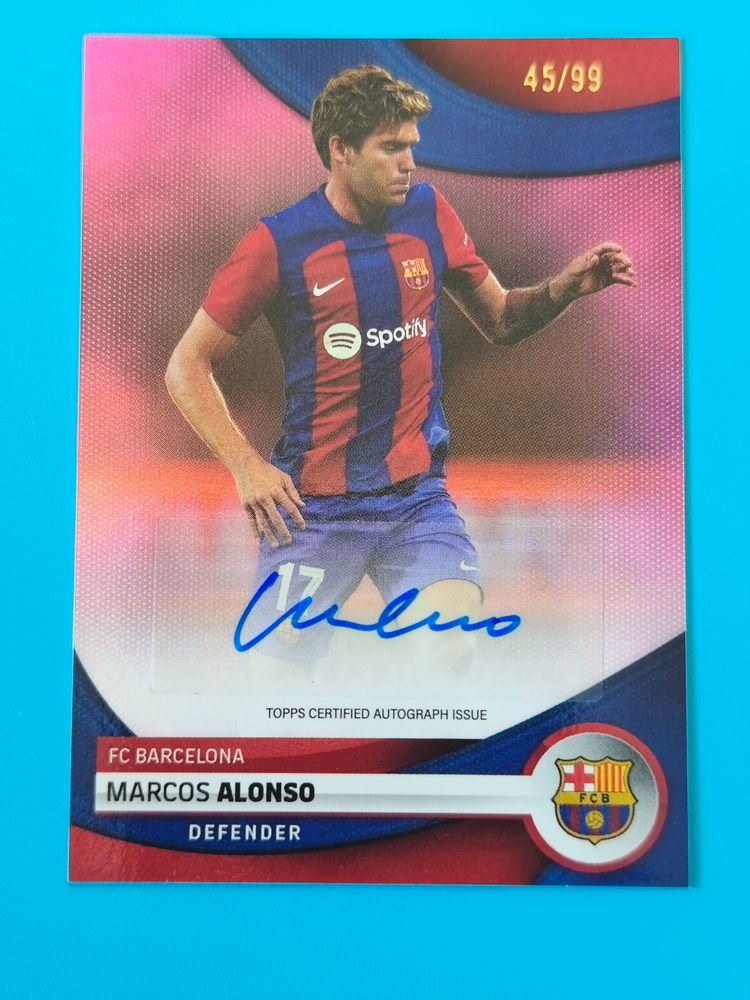 Fc Barcelona Marcos Alonso Defender Card