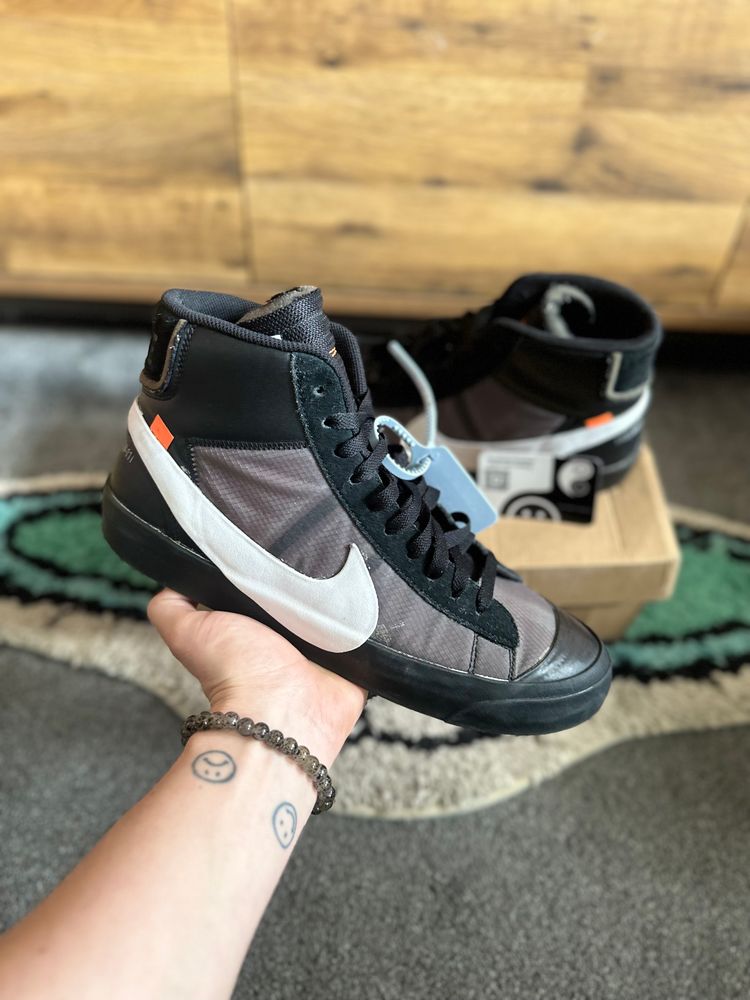 Nike Nike blazers mid off-white “Grim Reaper” U.K 10 product image