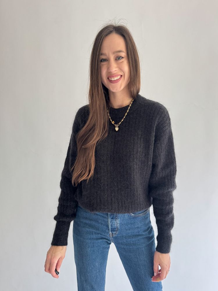 H&M Czarny sweter z wełną i moherem product image