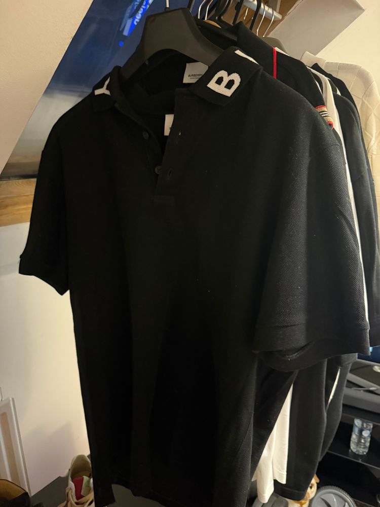 Burberry Black Polo Shirt