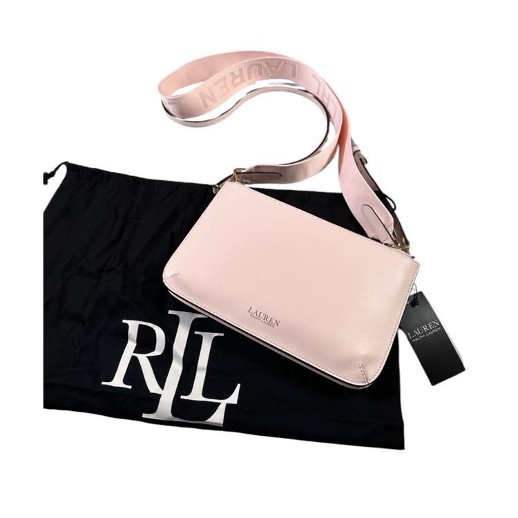Immagine di Ralph Lauren Landyn Medium Leather Crossbody Bag 3