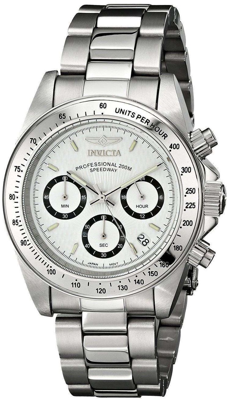 Invicta Speedway 200M Chronograph White Dial 9211 Men's Watch