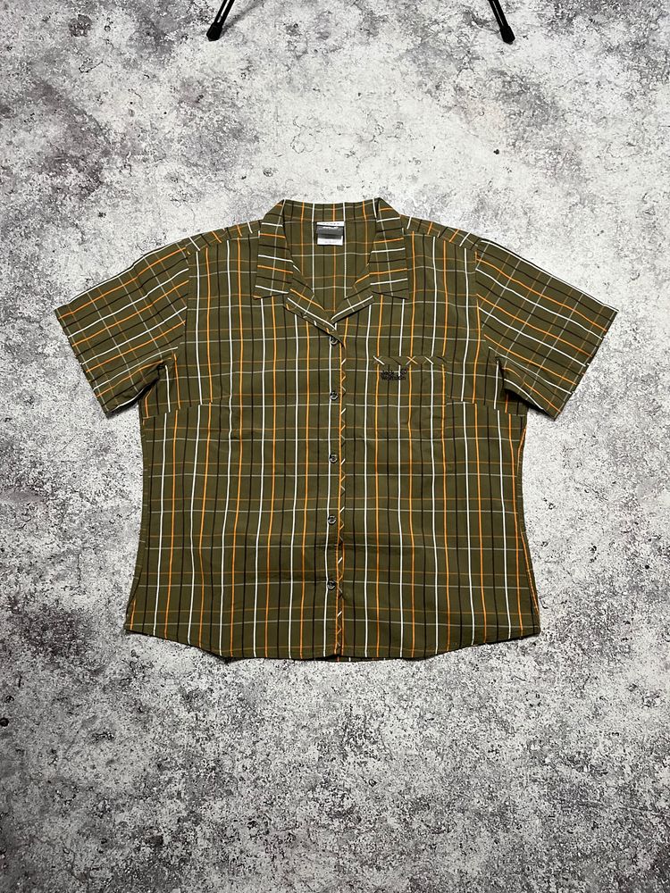 Green Plaid Short Sleeve Shirt