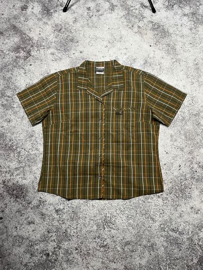 Green Plaid Short Sleeve Shirt