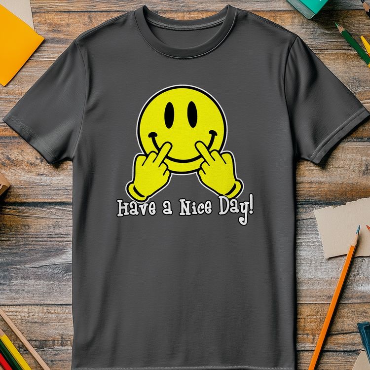 Nice Day Smiley Face T-Shirt - Spread AU image 3